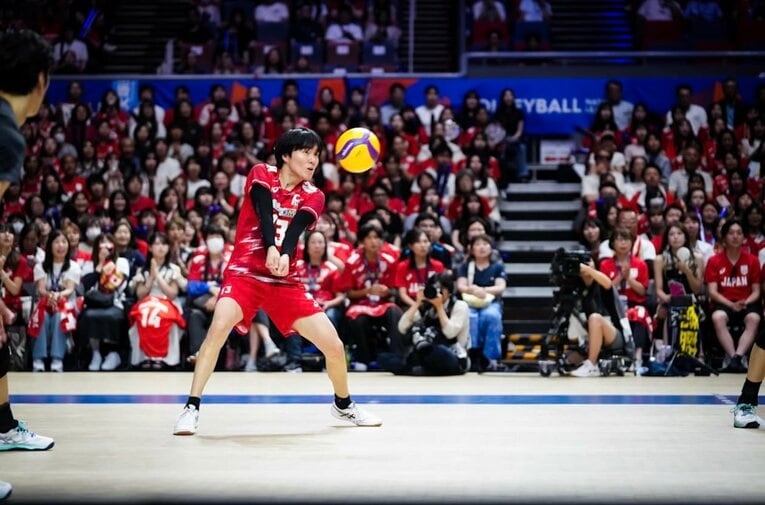 小川智大（VNLカナダ戦）©Volleyball World