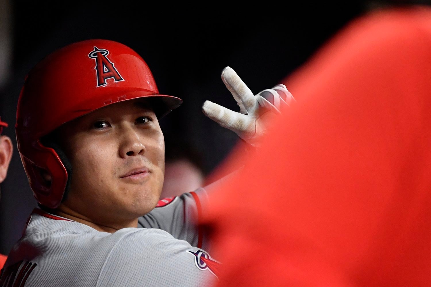 試合中も相変わらず楽しそうな大谷©Getty Images