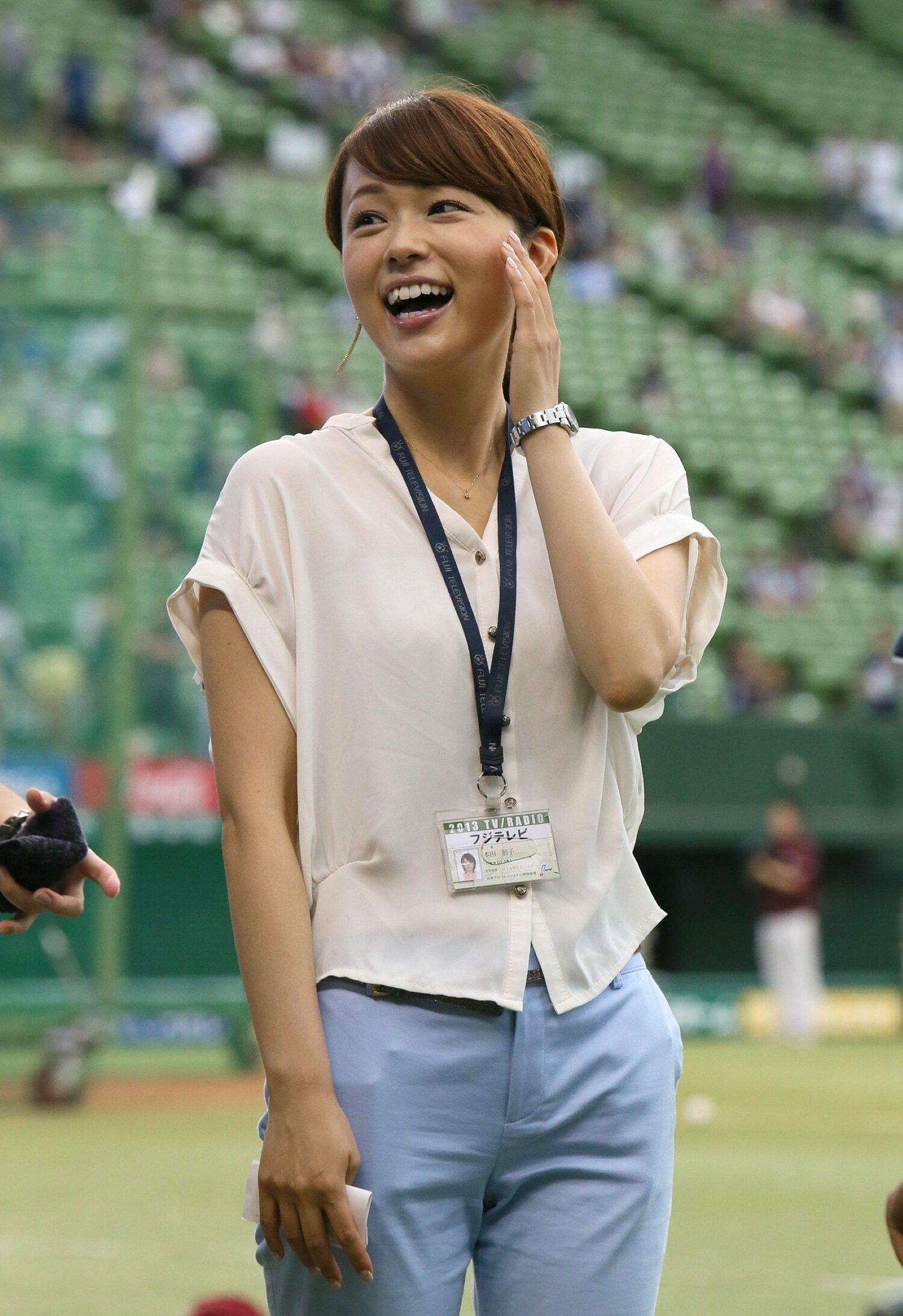 キャスター時代は休みの日も球場に通う日々だった　©Sankei Shimbun