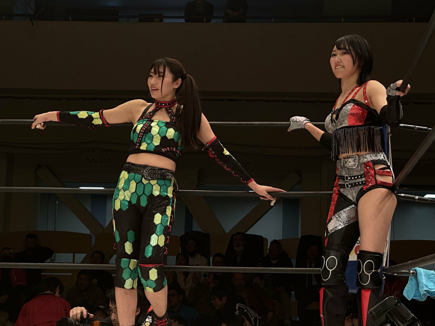 2月20日に初めてタッグを組んだ勇気と咲村 ©Norihiro Hashimoto