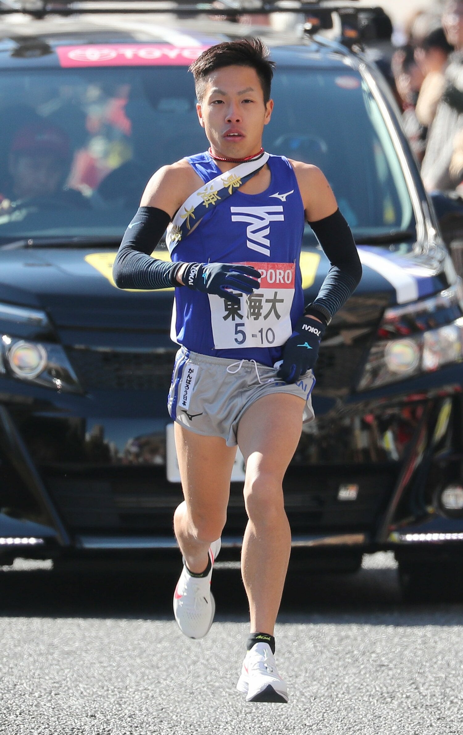 10区を走る郡司　［代表撮影］©JIJI PRESS
