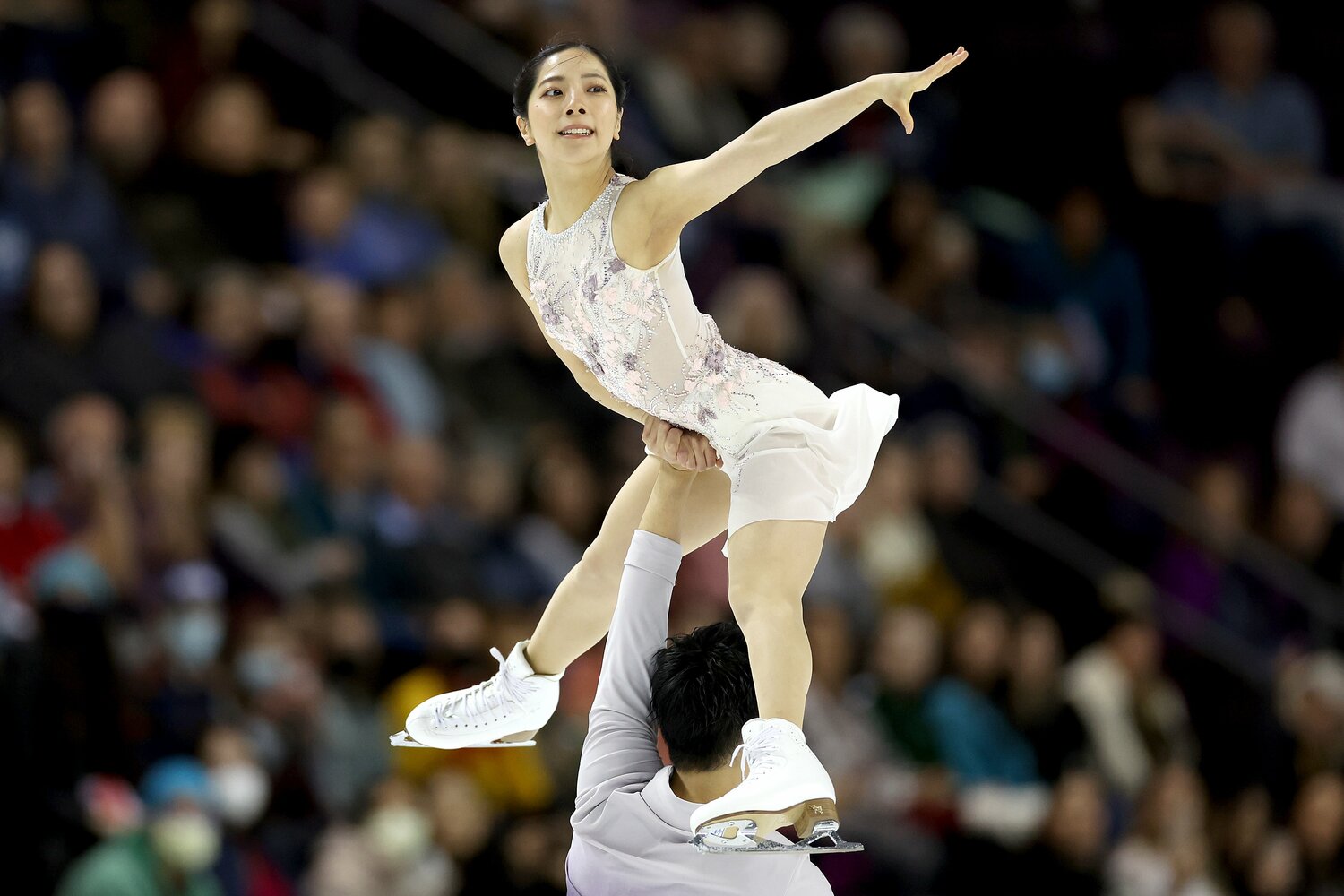 標高1800mの過酷な環境の中、見事に滑り切った二人　©Getty Images