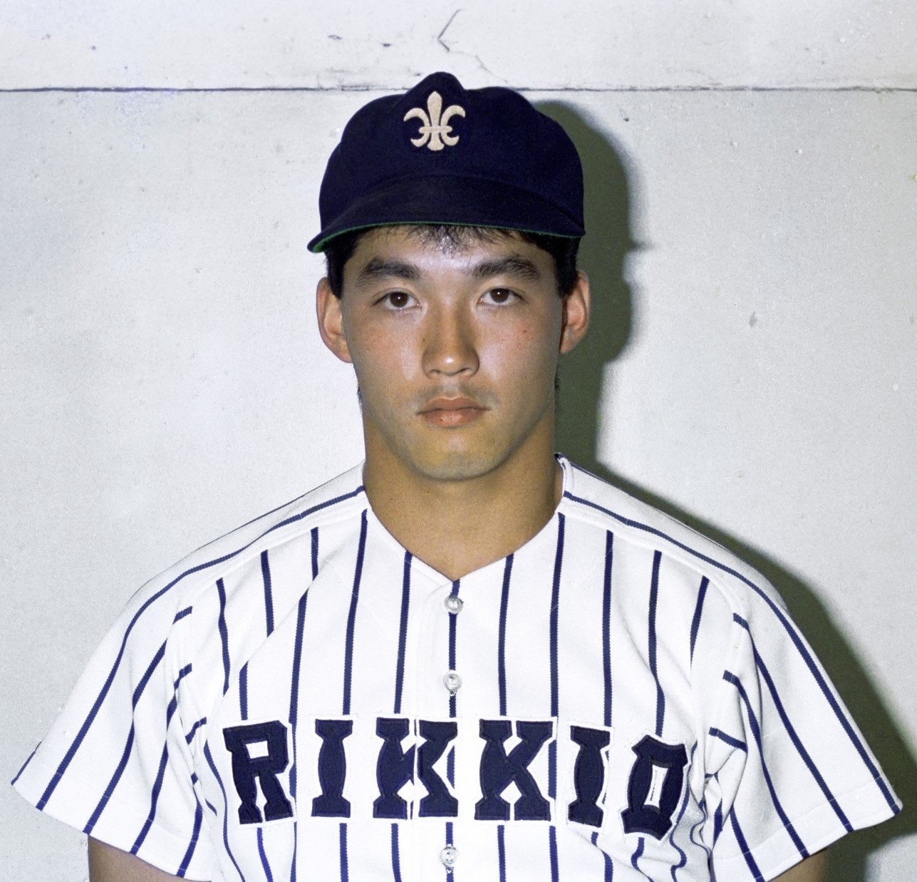 立教大時代の長嶋一茂。1984年に入学。四番打者として4年時には春・秋と2期連続で六大学ベストナインに　©KYODO