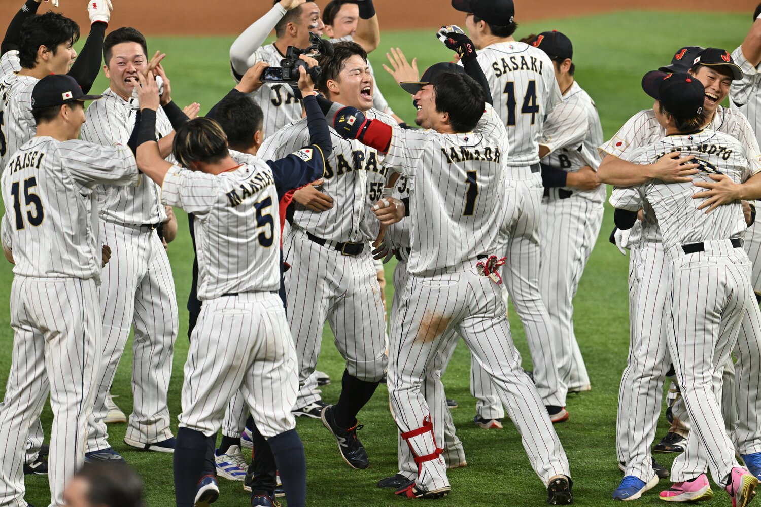 村上の逆転タイムリーサヨナラヒットで幕切れとなったメキシコ戦。翌日同じ朝8時（日本時間）から決戦が始まる　©Naoya Sanuki