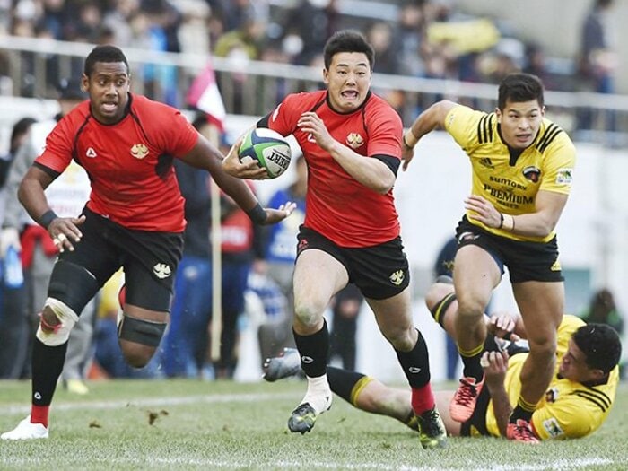 大学枠撤廃から3日後の大激戦。ラグビー日本選手権、帝京の意地。<Number Web> photograph by Kyodo News