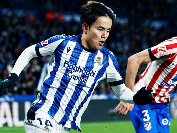 「クボと対決…退場の可能性が」久保建英が名将シメオネ＆アトレティコの“悪夢”に「もっとタケにつなげ」W杯イヤー初戦絶妙アシストの背景＜Number Web＞ photograph by Daisuke Nakashima