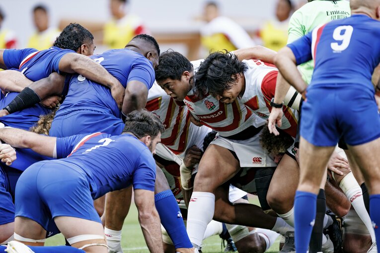 PR稲垣啓太、HO坂手淳史　©︎Kiichi Matsumoto