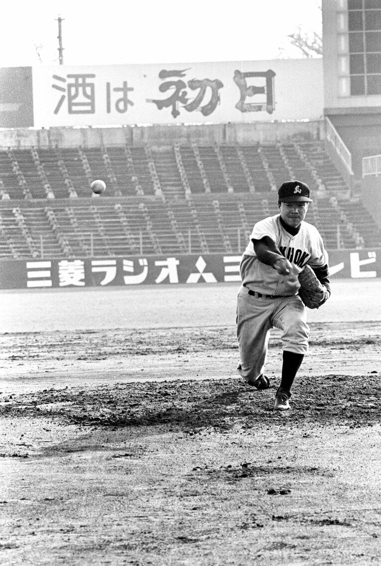 西鉄時代の稲尾和久　©BUNGEISHUNJU