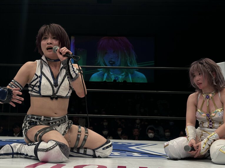 安納サオリvs中野たむ　©Norihiro Hashimoto