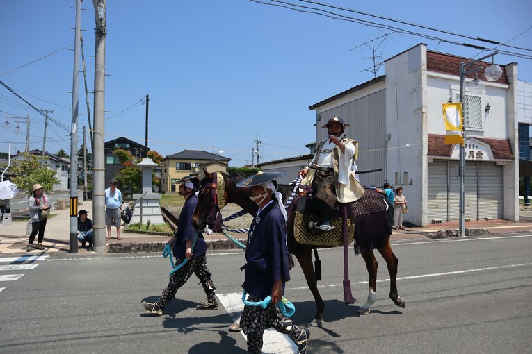 宵乗りでのユウガオと今村忠一さん
