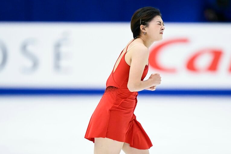 今年のNHK杯。悔しさも演技後、ストレートに表現　©Asami Enomoto
