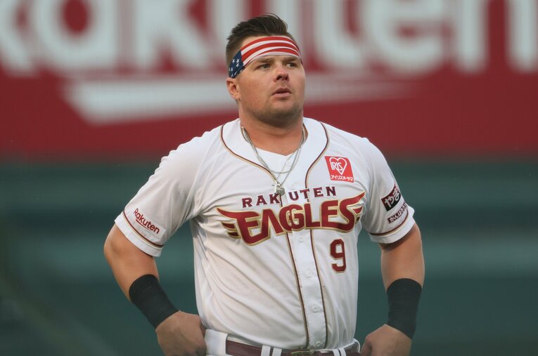 今年6月から楽天に加入したルーク・ボイト。ヤンキース時代にはリーグでホームラン王も獲得するなど活躍を見せていた ／ photograph by Getty Images