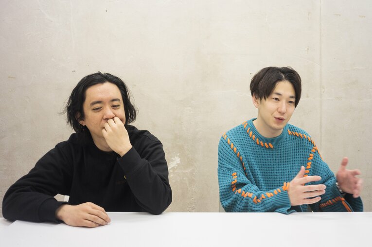 結成5年で初めてのM-1決勝だったダイヤモンド。野澤輸出（ネタ作り担当、写真左）と小野竜輔。吉本興業所属