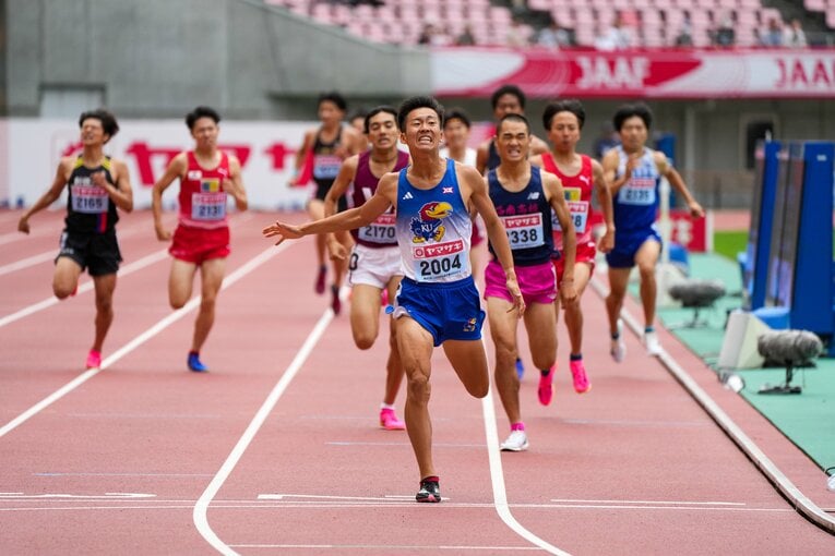 優勝候補と言われた洛南・川口らに競り勝って優勝した樋口　©Satoshi Wada