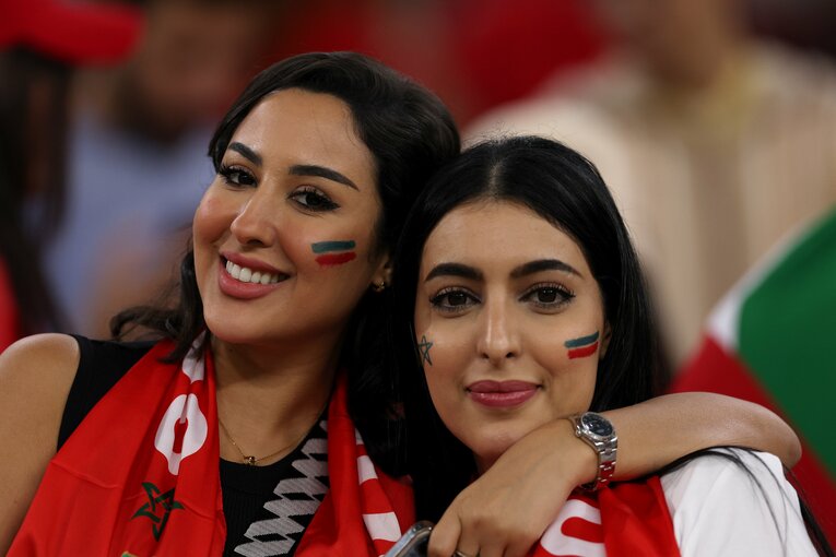 モロッコ代表の女性サポーター　©Getty Images
