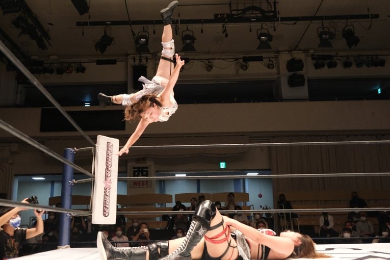 9月6日にはドンナ・デル・モンドの仲間でもあるひめかと対戦　©Norihiro Hashimoto