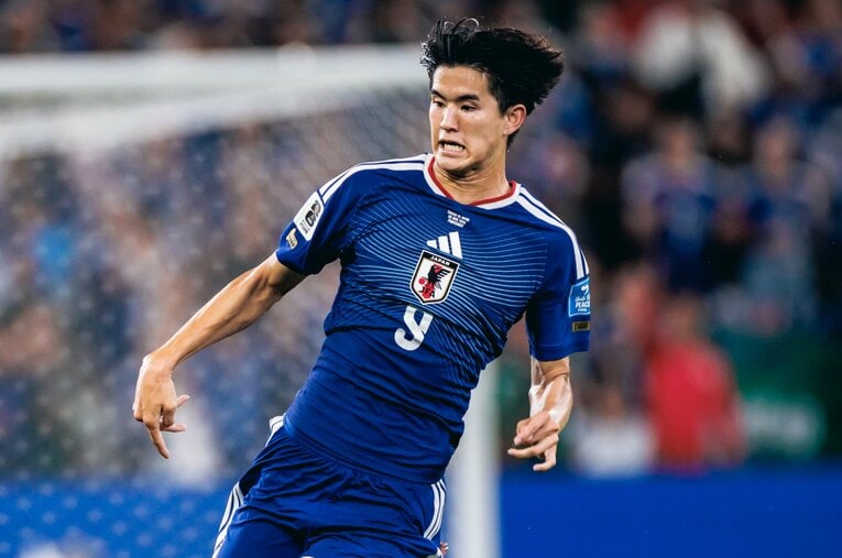 W杯日本代表で最年少21歳の後藤啓介。ベテランの長友佑都が名指しで賞賛するほどチームへの貢献度は高いという ／ photograph by Kiichi Matsumoto/JMPA