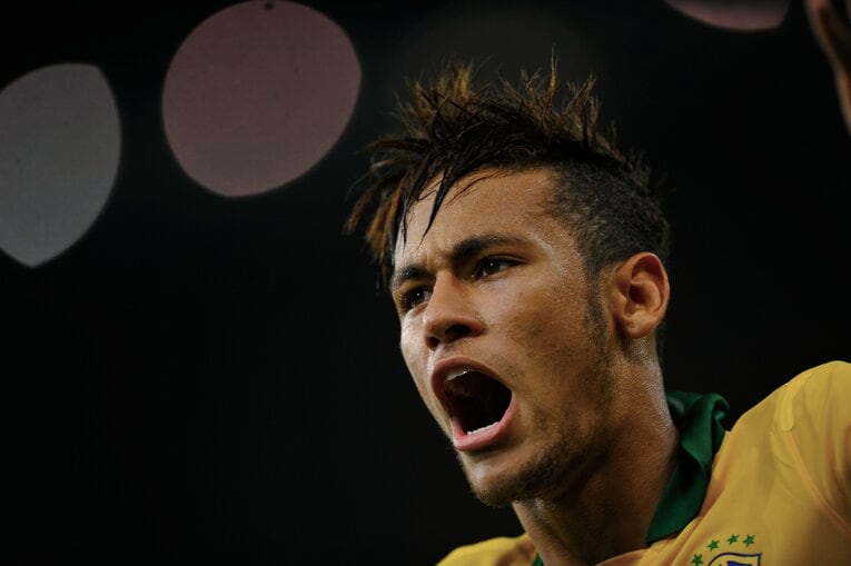 2013年コンフェデ杯のネイマール　©Takuya Sugiyama