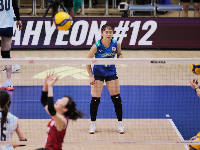 バレーボールネーションズリーグ 韓国戦　©︎Yuki Suenaga