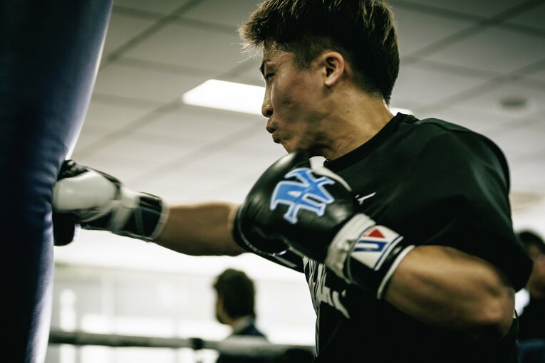 井上尚弥の公開練習　©Kiichi Matsumoto