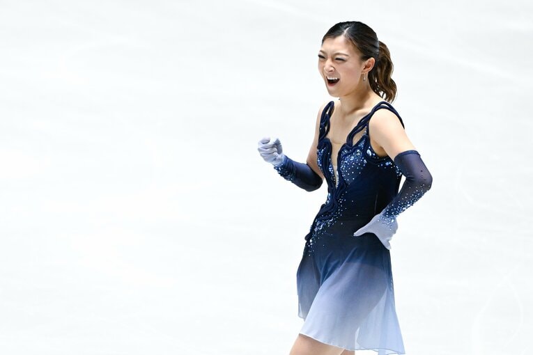 自身最後の全日本選手権で圧巻の演技を見せた坂本花織【スワイプするとそのほかの写真もご覧になれます】　©Asami Enomoto