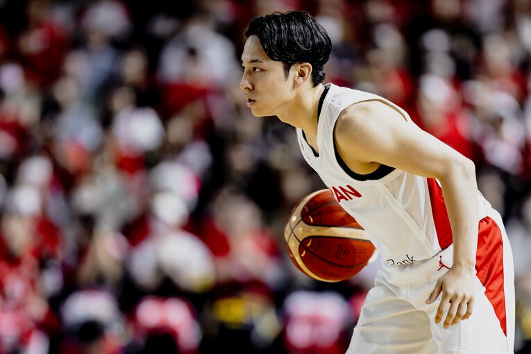 ポイントガードの河村も代表での3Pシュートの本数が飛躍的に増えた　©Kiichi Matsumoto