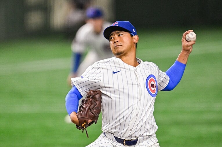 肩の手術から復活し、いまやカブスのエース格として活躍する今永　©Nanae Suzuki