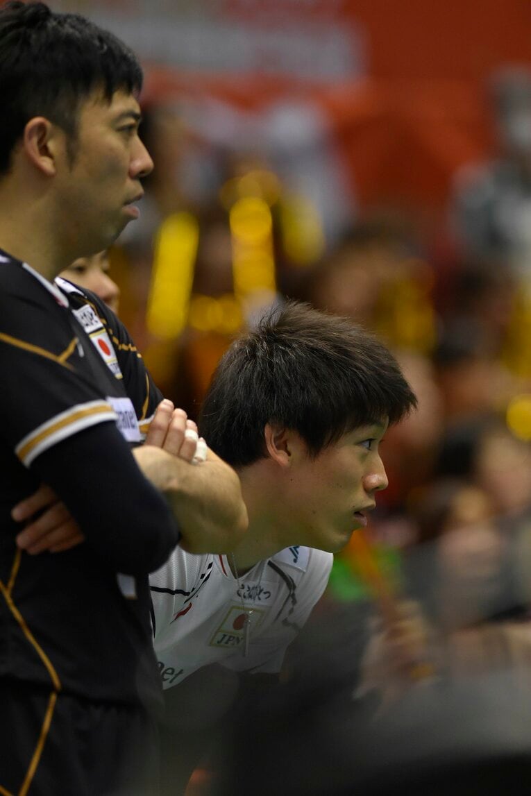 若き日の石川祐希らとリオ五輪予選に挑んだリベロ酒井大祐（手前）　©︎Koki Nagahama/Getty Images