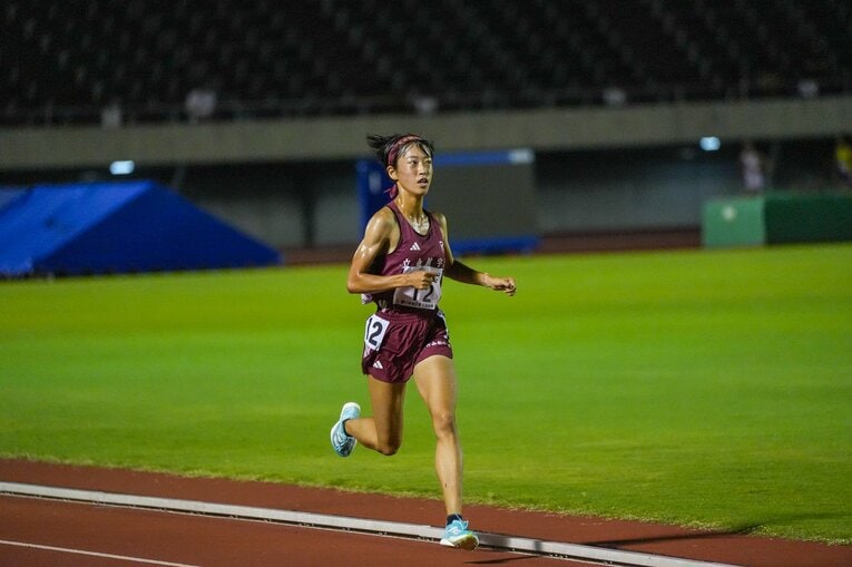 昨年8月のインターハイ3000mでは日本人トップの3位に食い込んだ芦田　©Satoshi Wada
