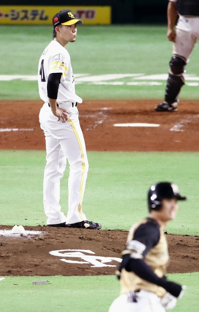 千賀からホームランを放ったプロ4年目の大谷（2016年）2/2　©JIJI PRESS