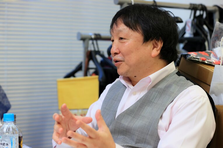 自身の現役時代について語る大橋秀行会長　©Shigeki Yamamoto