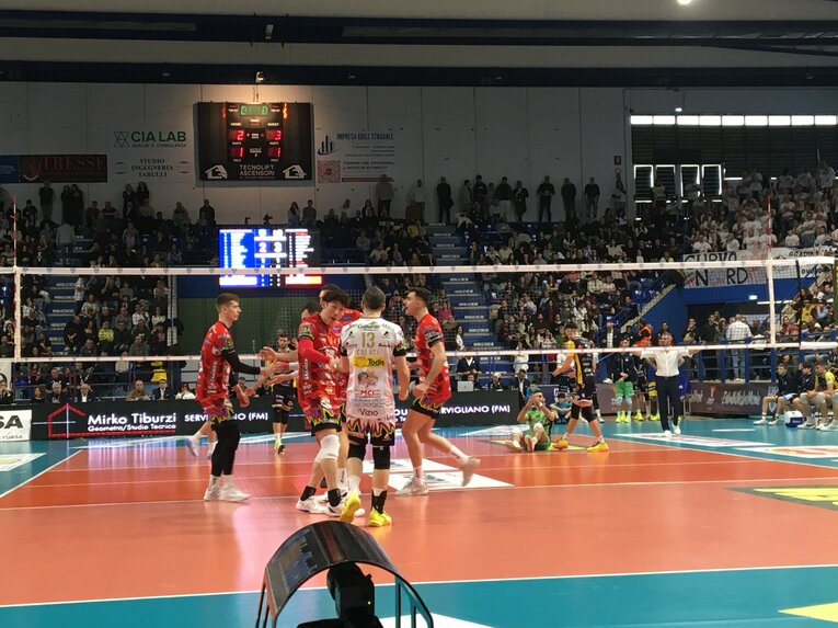 2月9日、ペルージャ石川祐希（セリエA／グロッタッツォリーナ戦）©︎Takashi Yuge