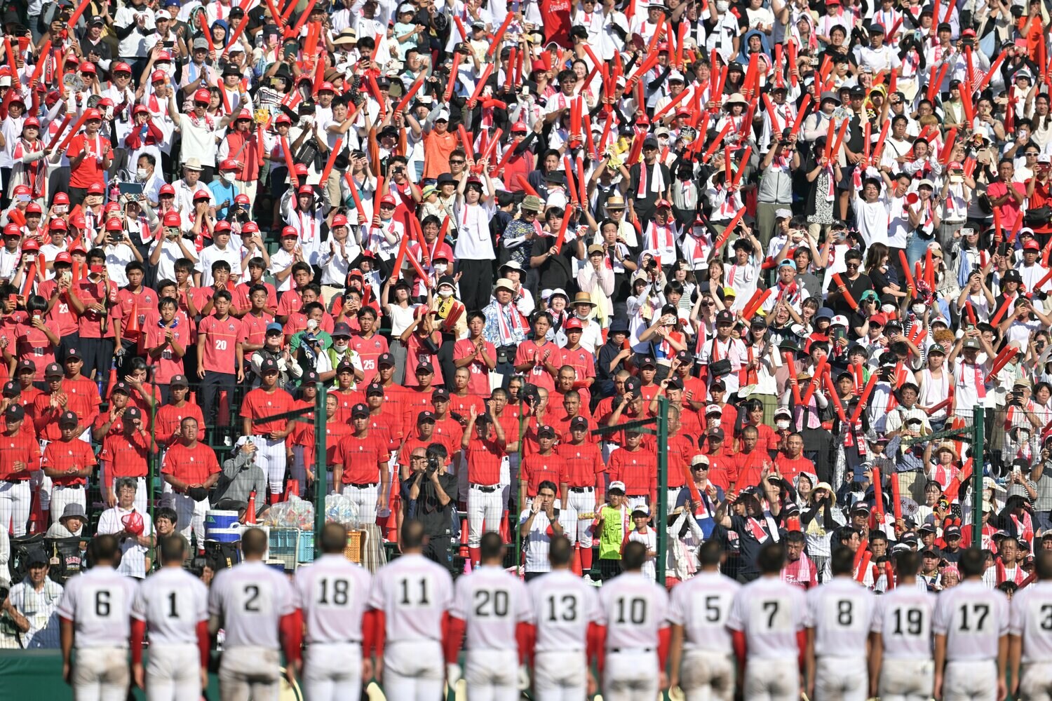 2023年、夏の甲子園でベスト8進出を果たしたおかやま山陽　©Hideki Sugiyama