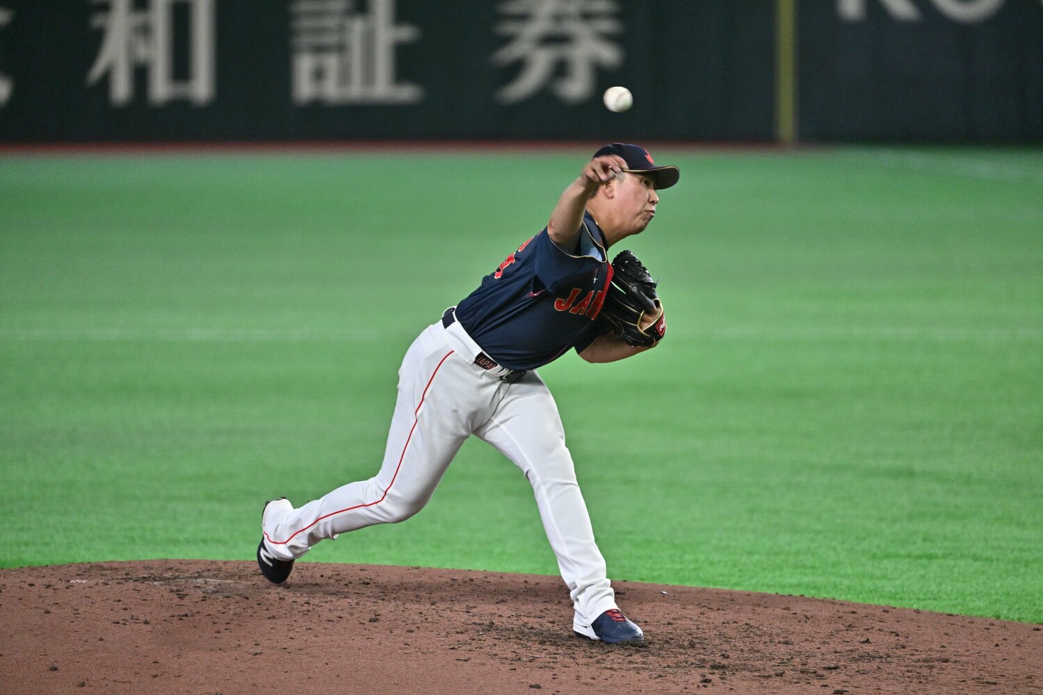WBC初出場ながら、山本の後を受けて“完璧な火消し”をした藤平　©️Hideki Sugiyama