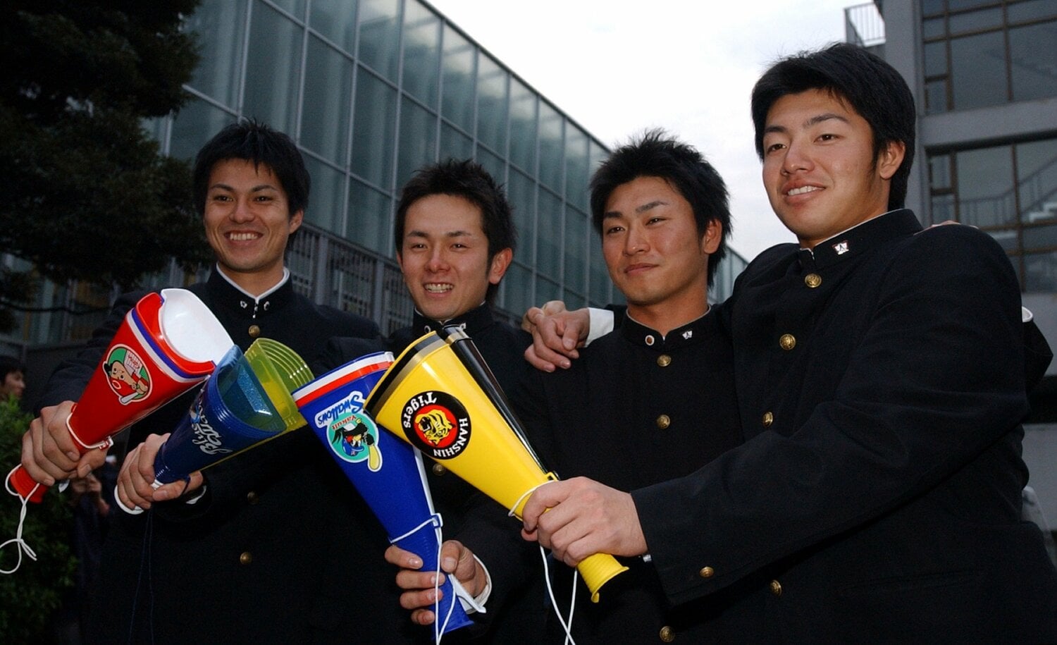 03年ドラフトでは比嘉寿光（広島）、由田慎太郎（オリックス）、青木宣親（ヤクルト）、鳥谷敬（阪神）と計4人が早大から指名された　©Sankei Shimbun