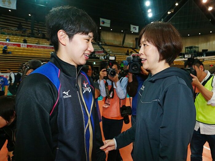 点取り屋・長岡望悠が全日本復帰!中田久美監督の一言と新しい自分。<Number Web> photograph by AFLO