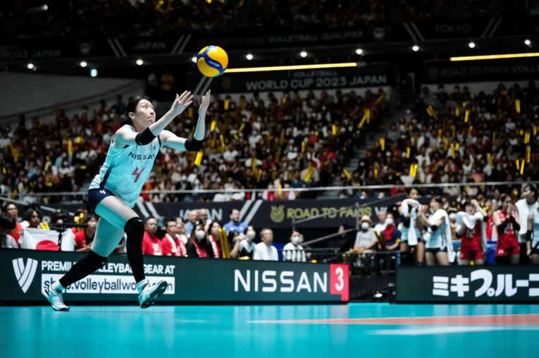 石川真佑／FIVBパリ五輪予選　©︎FIVB