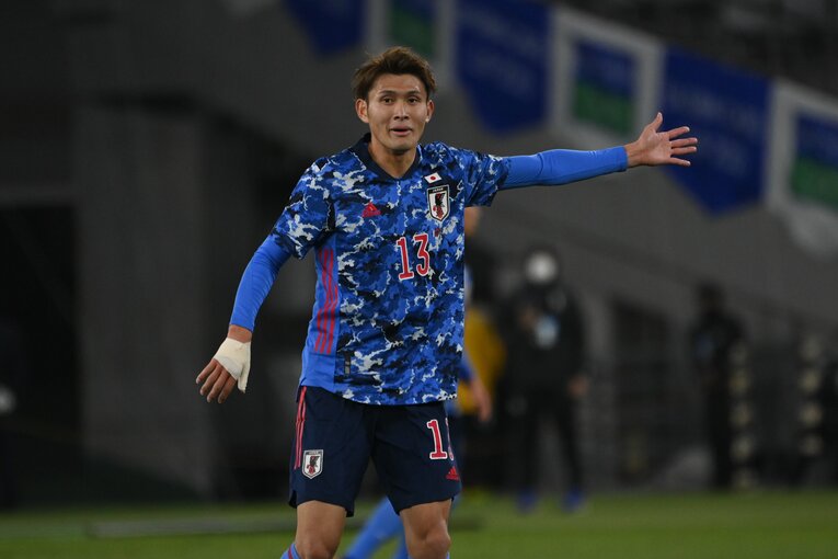 田川亨介はA代表との試合にスタメン起用されたが……　©JMPA