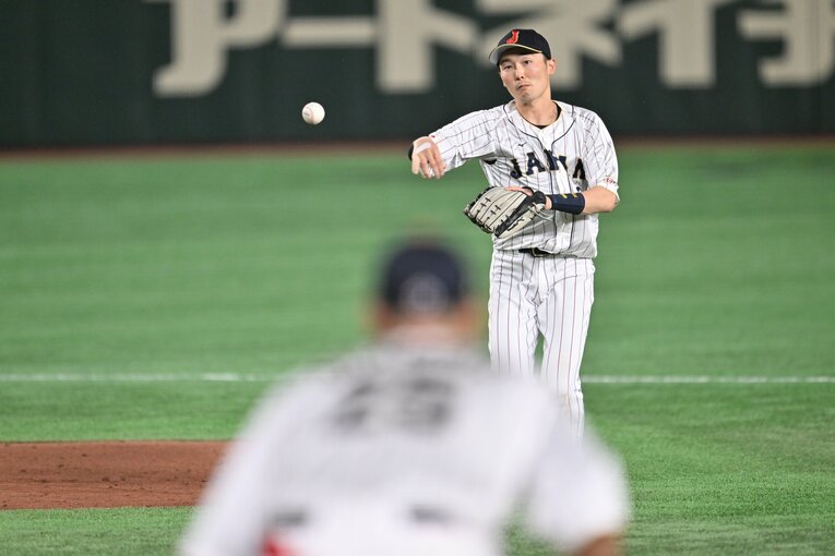 2023年WBCでもショートを任された源田 ©Naoya Sanuki