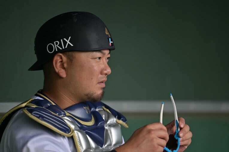 オリックスの春季キャンプでの森友哉　©Hideki Sugiyama