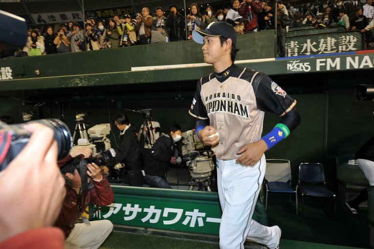 プロ1年目の大谷　©Hideki Sugiyama