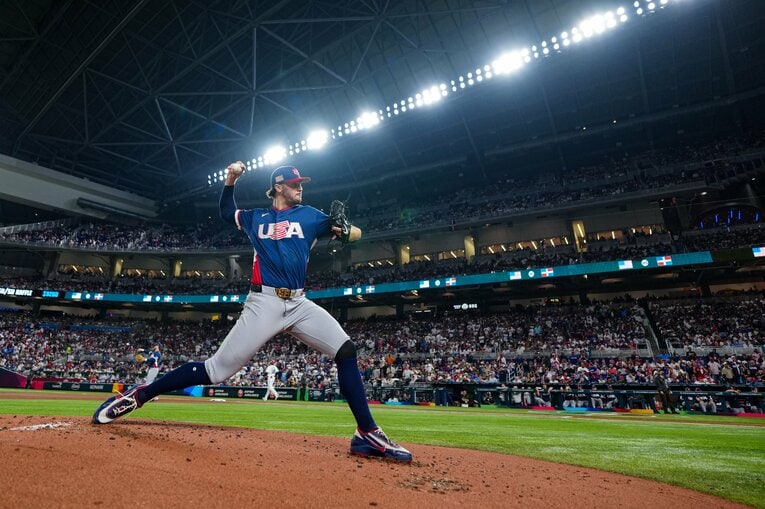 アメリカのスキーンズ。今大会のWBCではメキシコ、ドミニカという難敵相手に好投を披露した　©Getty Images