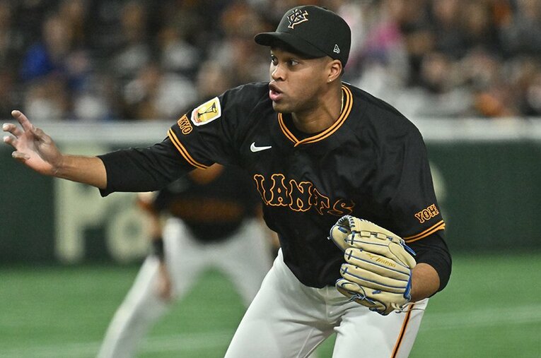 巨人でも圧巻のクロージングが続くライデル・マルティネス。彼のキャリアからはキューバ野球の現状も見えてくる ／ photograph by Hideki Sugiyama