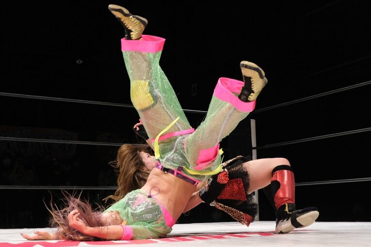 シングル王座挑戦試合（vs.SAKI、11月6日）　©Norihiro Hashimoto