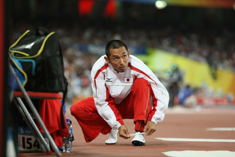 2001年エドモントン、2003年パリと世界陸上で2度のメダルを獲得した為末氏　©BUNGEISHUNJU