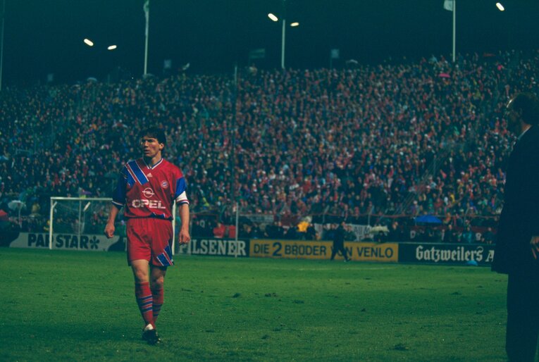 ベッケンバウアー監督のもと、バイエルンでプレーしたころのマテウス©Naoya Sanuki