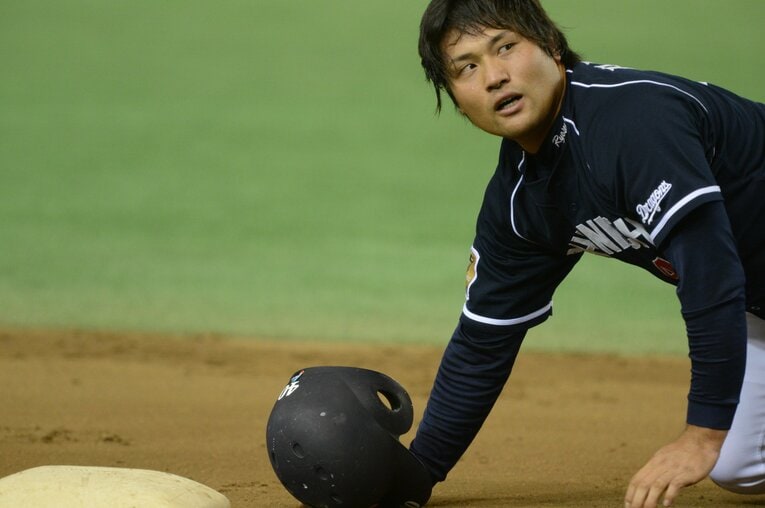 中日時代の平田良介　©BUNGEISHUNJU
