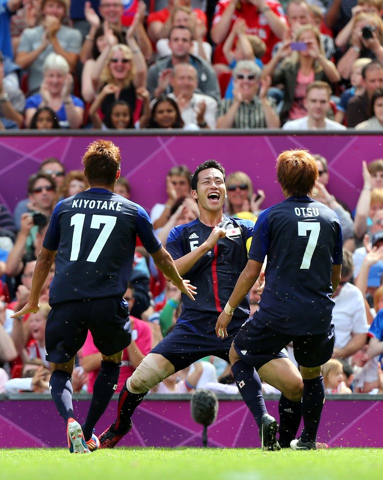 主将としてロンドン五輪に出場した吉田麻也。ゴールパフォーマンスでも会場を沸かせた　©Getty Images
