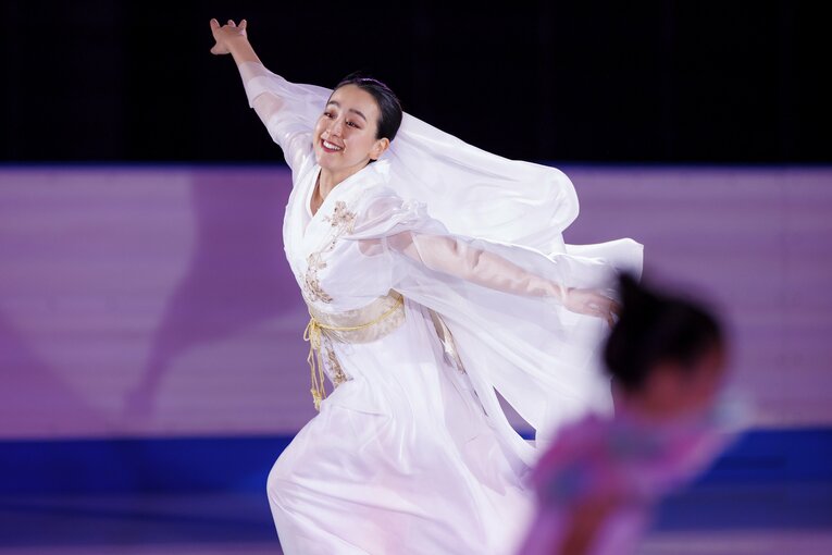 「MAO RINK」オープニングイベントに登場した浅田真央　©Kiichi Matsumoto
