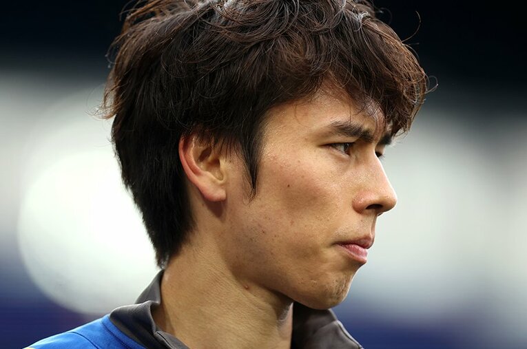 リーズ移籍後、活躍が目立つ田中碧に現在の率直な心境を包み隠さず語ってもらった ／ photograph by George Wood/Getty Images